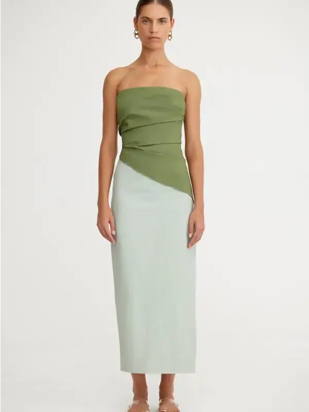 Significant Other Cecelia Dress in Pesto Splice
Size: 2
